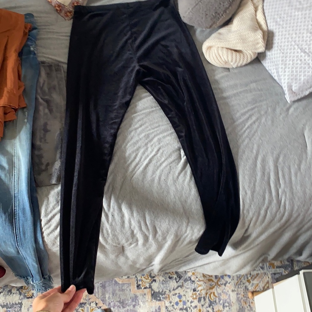 Velvet leggings